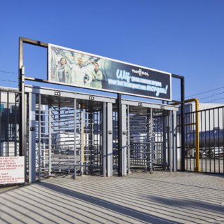 Dubbele draaitrommel Van Hool