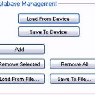 Database GSM-afstandsbediening